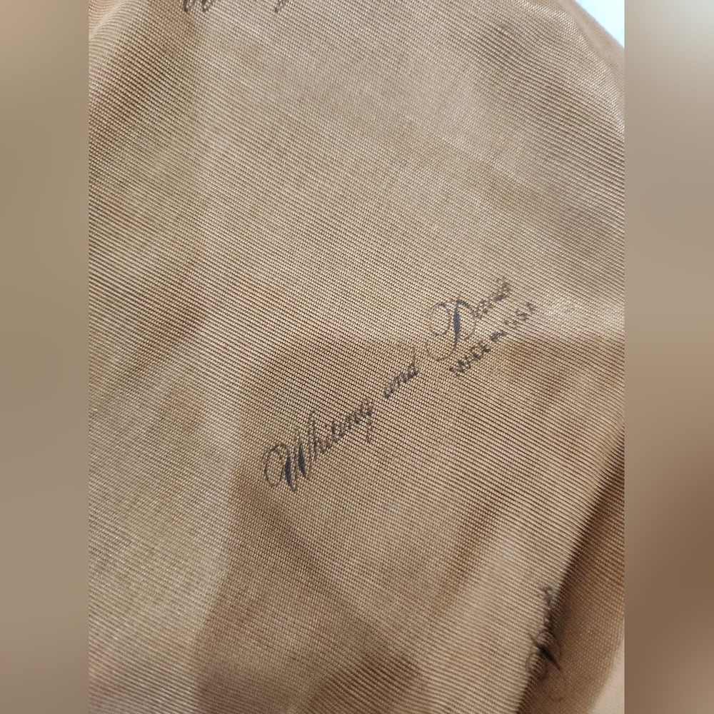 Whiting and Davis bronze/gold Mesh Chain Crossbody Bag EUC Vintage - Picture 6 of 9